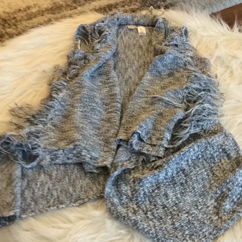 💞MOSSIMO supply co.💞drape fringe cardigan